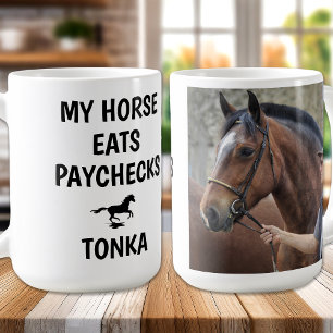 Mug Mon cheval mange des salaires - Amoureux de la pho