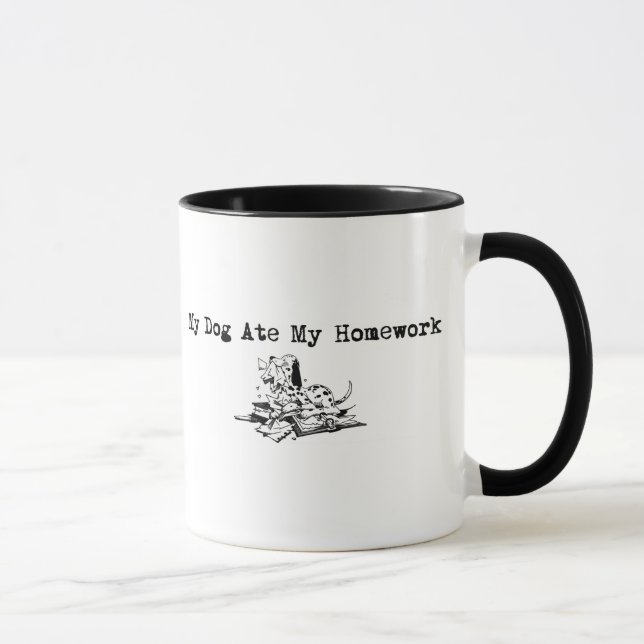 Mug Mon chien a mangé mon travail (Droite)