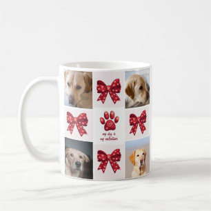 Mug Mon chien est mes valentines Bow 4 photos