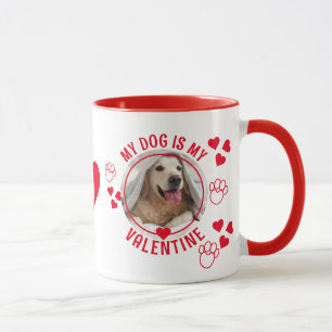 Mug MON CHIEN EST MON MONogramme photo VALENTINE