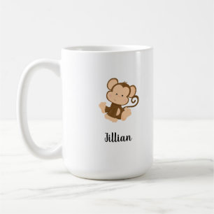 Mug Mon cirque Mon singe avec un nom personnalisé
