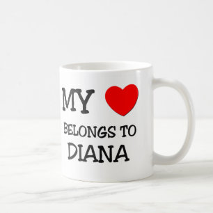 Mug Mon coeur appartient à DIANA