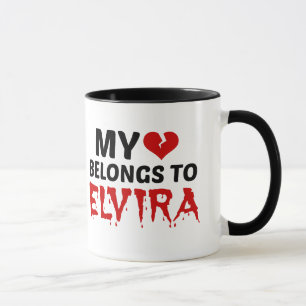 Mug Mon coeur appartient à Elvira