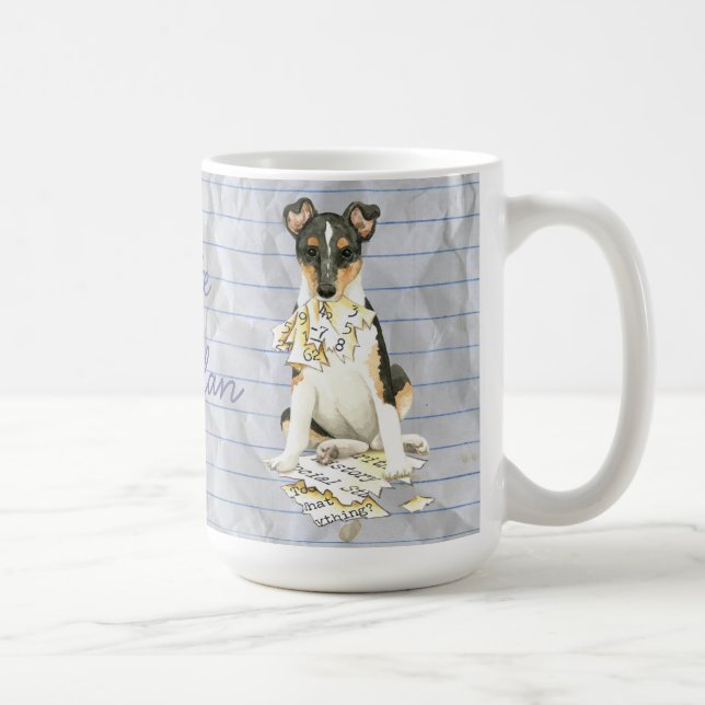 Mug Mon Collie lisse Met mon plan de leçon (Droite)