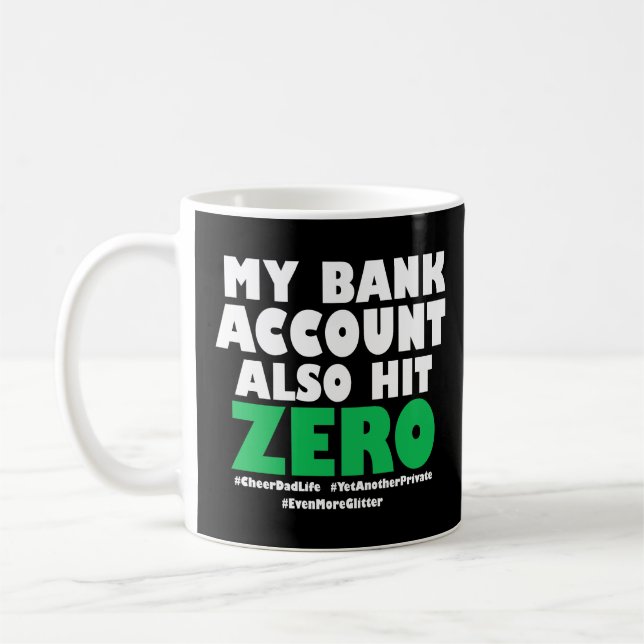 Mug Mon compte bancaire touche également zéro (Gauche)
