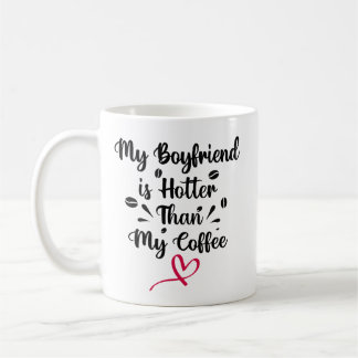 Mug Mon copain est plus chaud que mon café