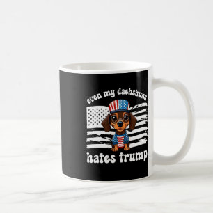 Mug Mon Dachshund déteste Trump Dogs Kamala Harris Vot