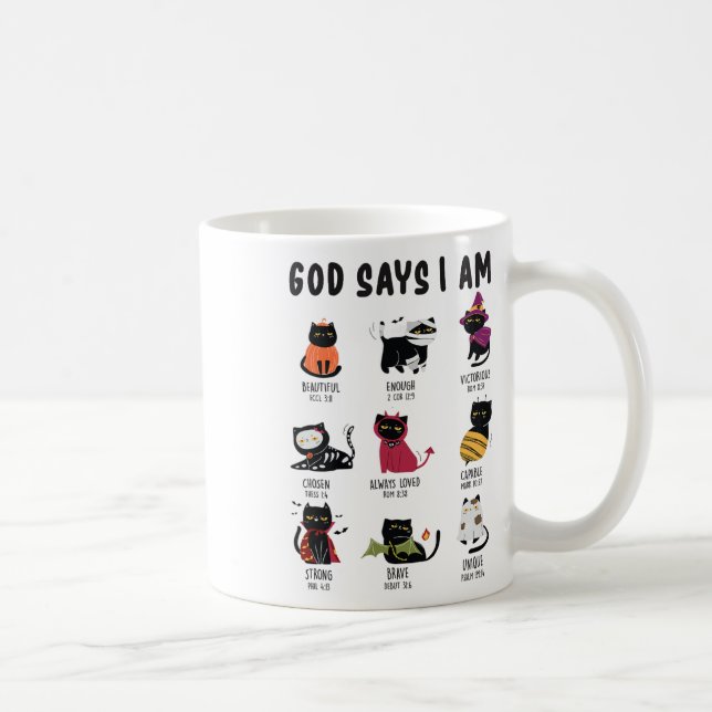 Mug Mon Dieu Maître Dit Que Je Suis Amoureux des chats (Droite)