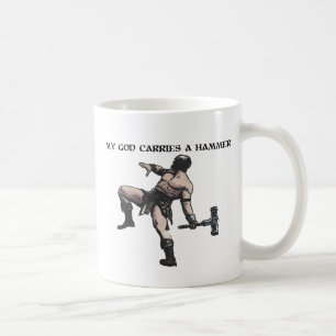 Mug Mon Dieu porte un marteau