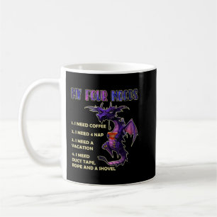 Mug Mon Dragon À Café Four Moods Avec Un Sens Sarcasti
