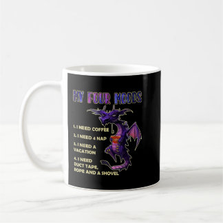 Mug Mon Dragon À Café Four Moods Avec Un Sens Sarcasti