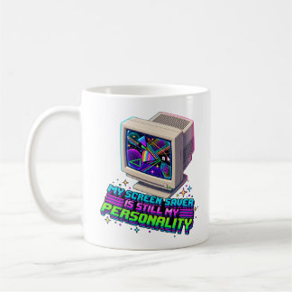 Mug Mon Économiseur D'Écran Était Ma Personnalité – Ré