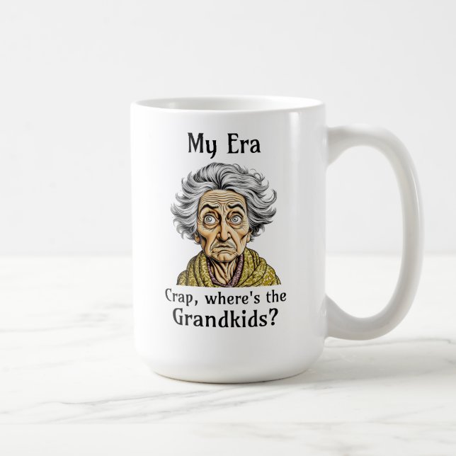 Mug Mon ère | Merde, où sont les petits-enfants ? (Droite)