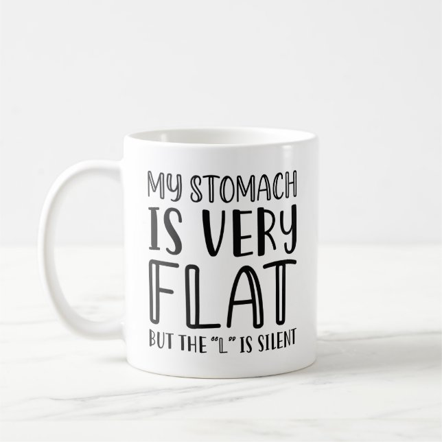 Mug Mon Estomac Est Très Plat (Gauche)
