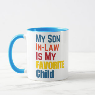 Mug Mon Fils En Droit Est Mon Enfant Favori Funny Retr