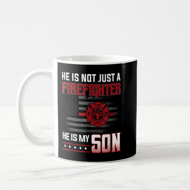Mug Mon Fils Est Un Héros De Pompier Fière Maman Feu D (Gauche)