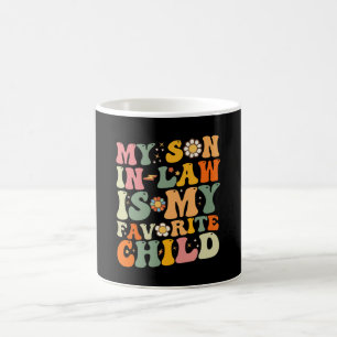 Mug Mon gendre est mon enfant préféré Rétro Groovy