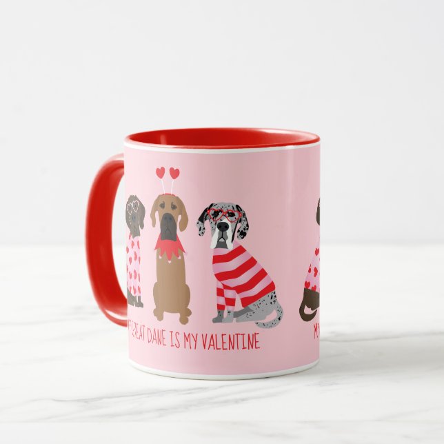 Mug Mon Grand Danse Est Ma Valentine (Devant gauche)