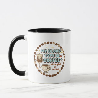 Mug Mon groupe sanguin est Café+