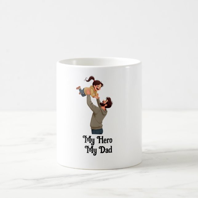 Mug Mon héros, mon père - Fête du Père Conception cade (Centre)