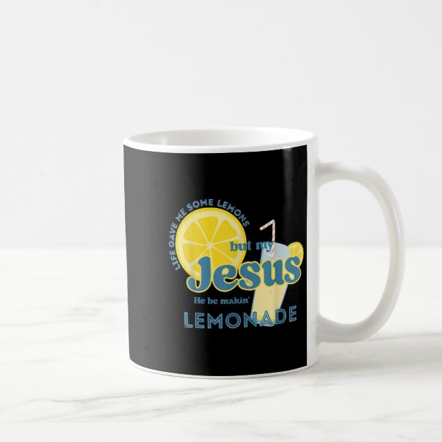 Mug Mon Jésus fait de la Lemonade chrétienne Foi drôle (Droite)