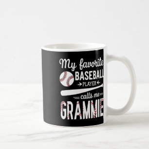 Mug Mon joueur de baseball préféré m'appelle Grammie