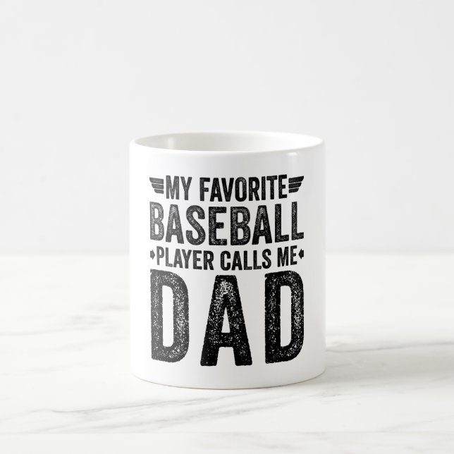 Mug Mon Joueur De Baseball Préféré M'Appelle Papa (Centre)