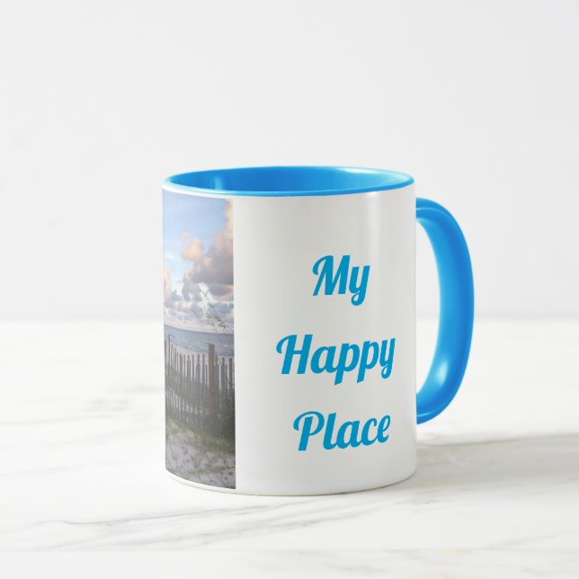 Mug Mon joyeux endroit SGI bleu poignée (Devant droit)