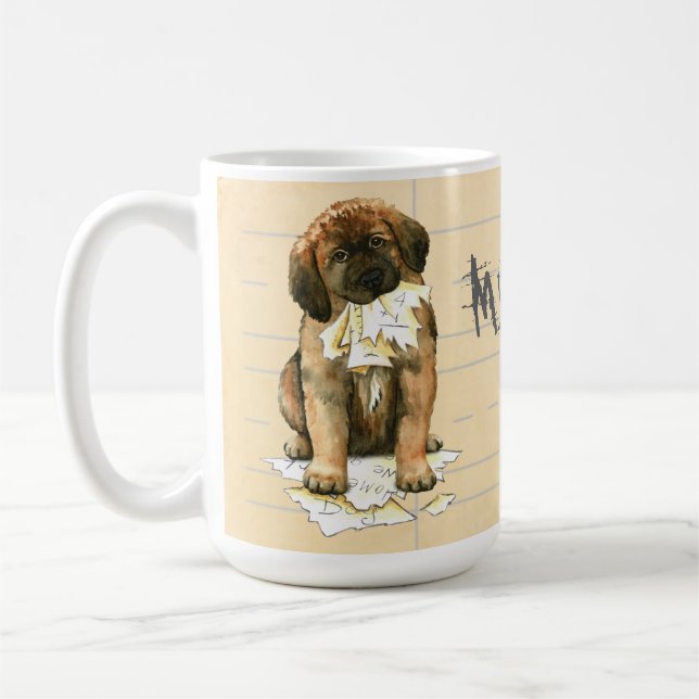 Mug Mon Leonberger a mangé mon travail (Gauche)