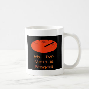 Mug Mon mètre d'amusement est chevillé !