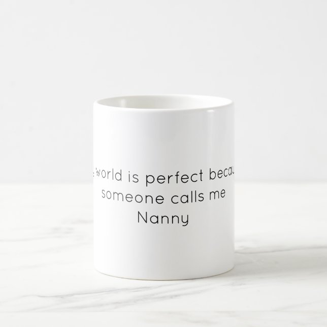 Mug Mon Monde Est Parfait Parce Que Quelqu'Un M'Appell (Centre)