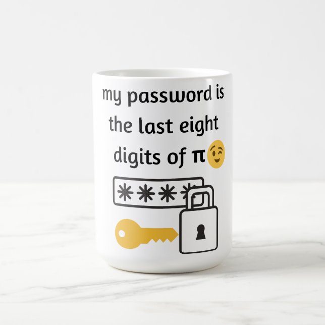 Mug mon mot de passe est le dernier huit chiffres de (Centre)