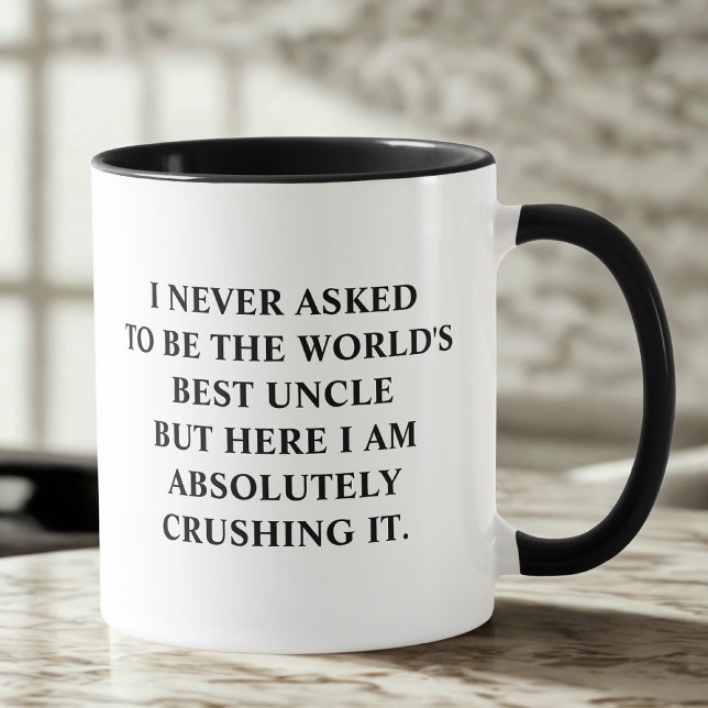 Mug Mon oncle Drôle Je N'Ai Jamais Demandé D'Être Le M (Créateur téléchargé)
