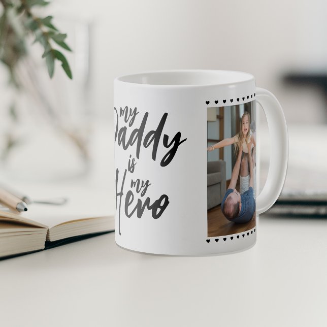 Mug Mon Père Est Mon Héros | Fête des pères photo (Créateur téléchargé)