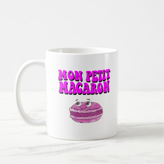 Mug Mon Petit Macaron Texte Super rétro (Gauche)
