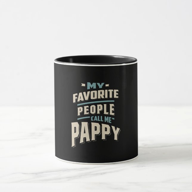 Mug Mon Peuple Préféré M'Appelle Pappy - Père Grand-Pè (Centre)