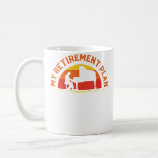 Mug Mon pianiste de plan de retraite Piano