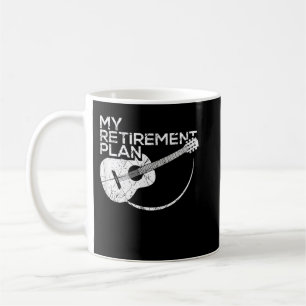 Mug Mon plan de retraite Guitare Drôles de musiciens