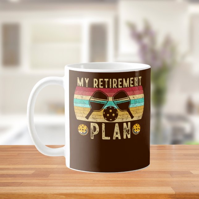 Mug Mon plan de retraite Pickleball Lover cadeau (Créateur téléchargé)