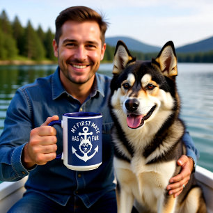 Mug Mon Premier Matelot a de la Fourrure Chien Husky N