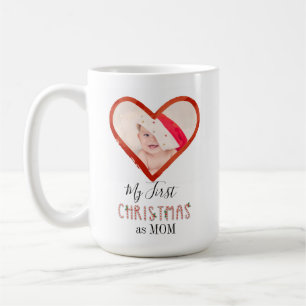 Mug Mon premier Noël en tant que maman Amour Coeur Béb