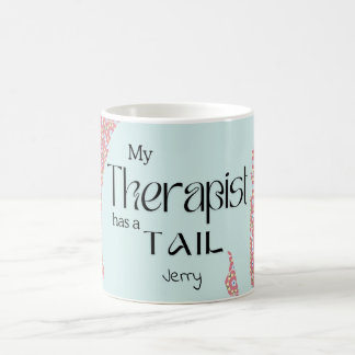 Mug MON THÉRAPEUTE A UN TAIL pastel rose rose rose ros