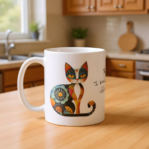 Mug Mon visage de chat "J'ai renversé quelque chose de
