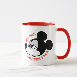 Mug Mon visage de Mickey Mouse avant le café