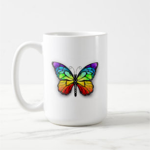 Mug Monarque papillon arc-en-ciel