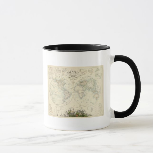 Mug Monde aux hémisphères (Droite)