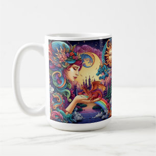 Mug Monde Fantastique Elfique & Dragon Mystique