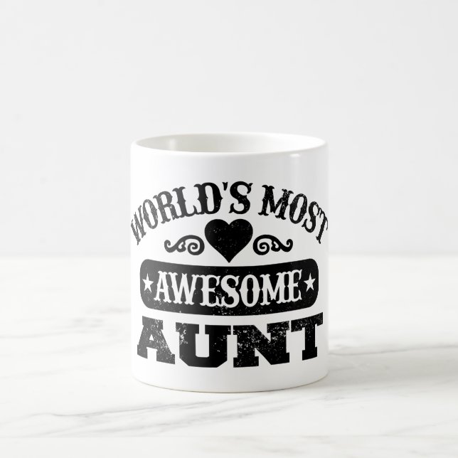 Mug Monde la tante la plus géniale (Centre)