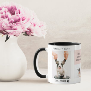 Mug Monde Meilleur chien maman Photo Collage Paste