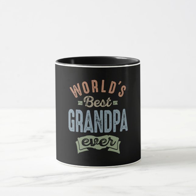 Mug Monde meilleur grand-père (Centre)